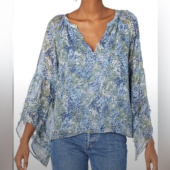 Ramy Brook Tops - Ramy Brook 100% Silk Pennie Floral Blouse
